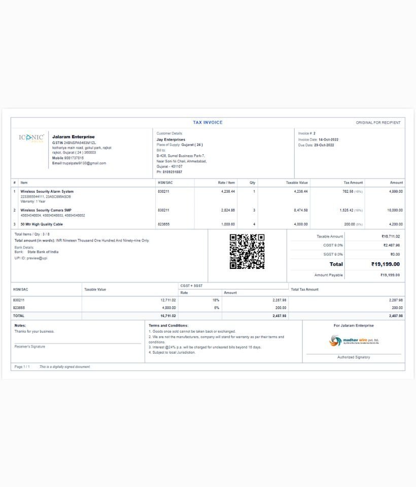 Template 10 invoice style