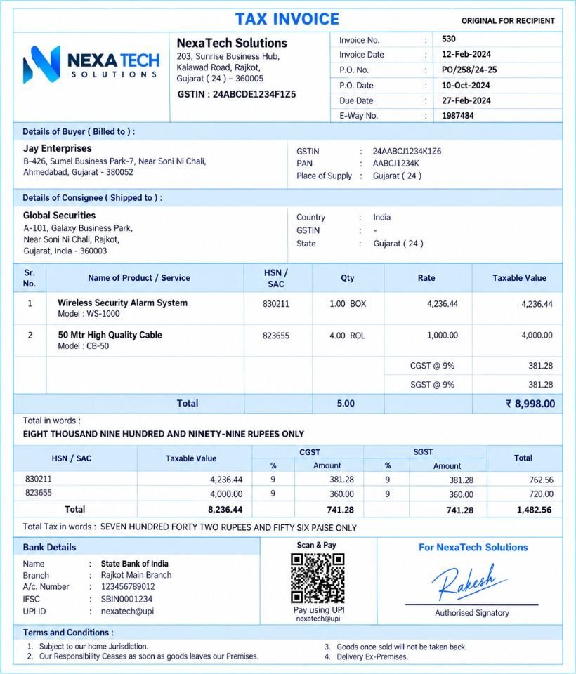 Template 4 invoice style