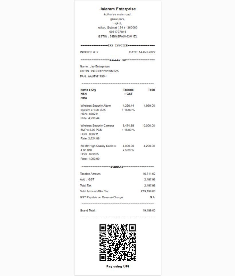 Template 6 invoice style